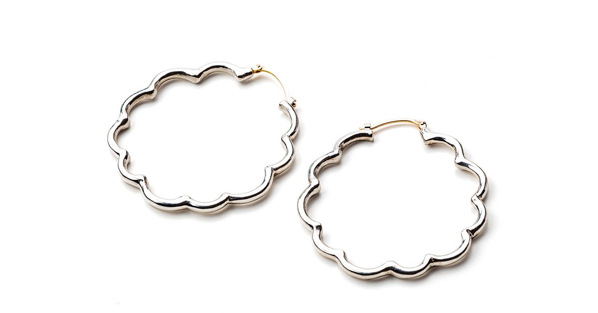 マルモ◆ケシパール フープピアス✧花籠 受注制作】Plumerian Hoop. 本物のお花 まるごとプルメリアの